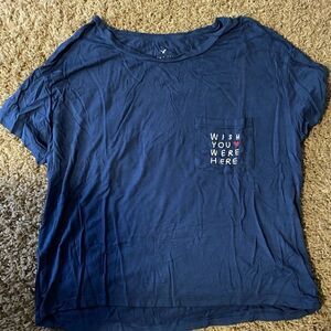American Eagle T-shirt blue size S